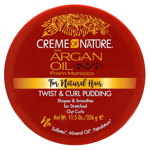 Creme Of Nature, Пудинг Twist & Curl с аргановым маслом из Марокко, 326 г (11,5 унции)