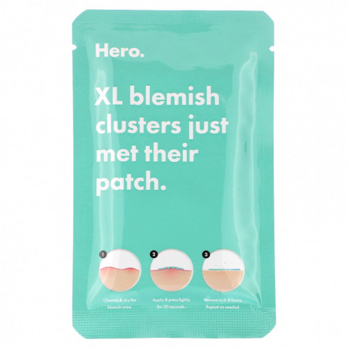 Hero Cosmetics, Mighty Patch, Micropoint XL для устранения высыпаний, 6 патчей