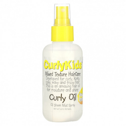 CurlyKids, Curly Oil Sheen Mist, спрей, 138 мл (4,6 жидк. Унции)