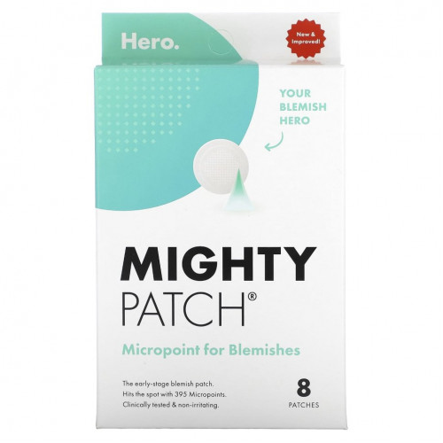 Hero Cosmetics, Mighty Patch, Micropoint для высыпаний, 8 патчей