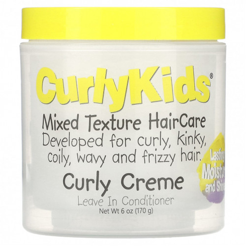 CurlyKids, Curly Creme, несмываемый кондиционер, 170 г (6 унций)