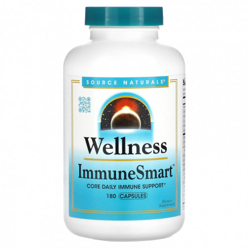 Source Naturals, Wellness, ImmuneSmart`` 180 капсул