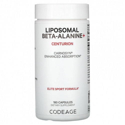 Codeage, Liposomal Beta-Alanine +, Centurion, 180 капсул