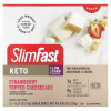 SlimFast, Keto Snack Bar Mini, чизкейк с клубникой, 12 пакетиков, 19 г (0,6 унции)