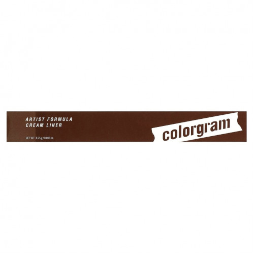 Colorgram, Artist Formula Cream Liner, 08 кремово-коричневый, 0,25 г (0,008 унции)