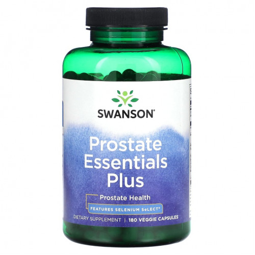 Swanson, Prostate Essential Plus, 180 растительных капсул