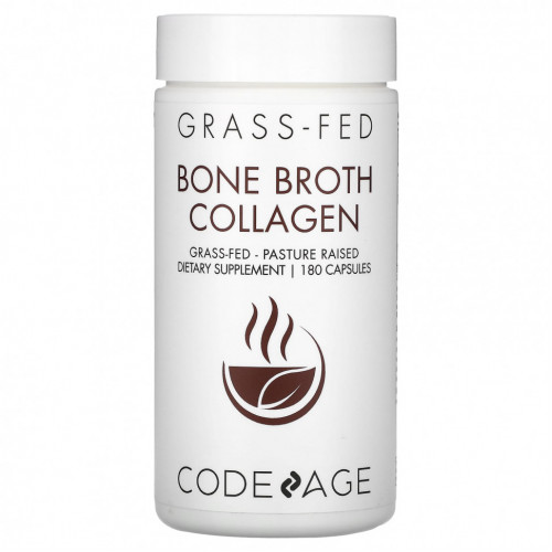 Codeage, Bone Broth Collagen, 180 капсул