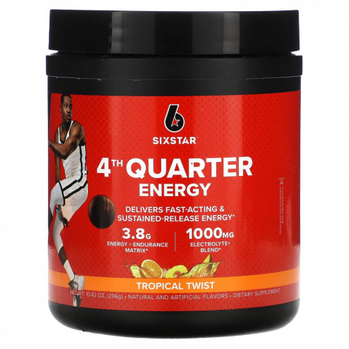 SIXSTAR, 4th Quarter Energy, Tropical Twist, 296 г (10,42 унции)