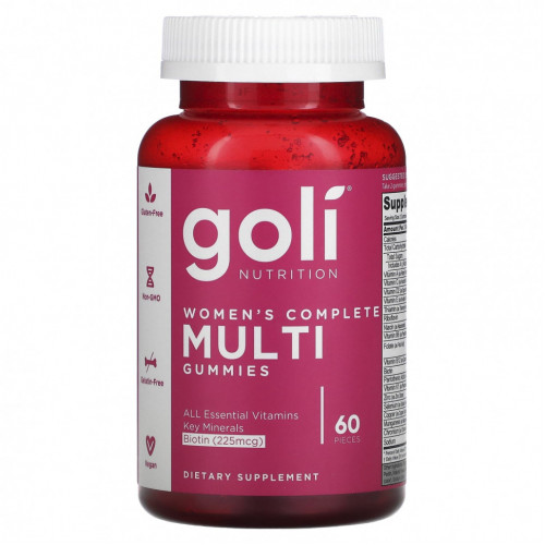 Goli Nutrition, Women's Complete Multi Gummies, 60 Pieces