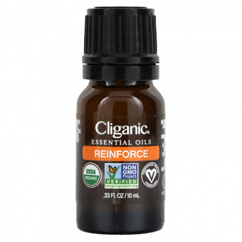 Cliganic, Смесь эфирных масел, Reinforce, 10 мл (0,33 жидк. Унции)