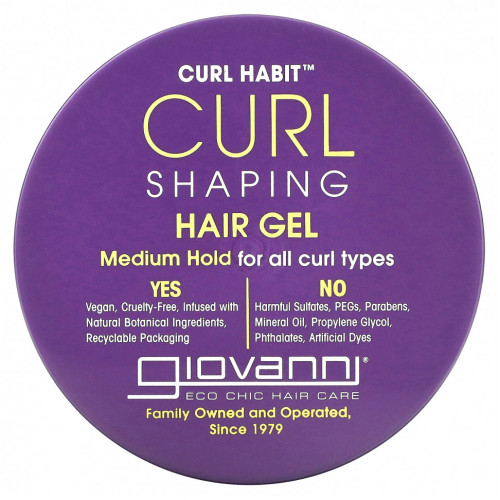 Giovanni, Curl Habit, гель для формирования локонов, средней фиксации для всех типов локонов, 310 мл (10,5 жидк. Унции)