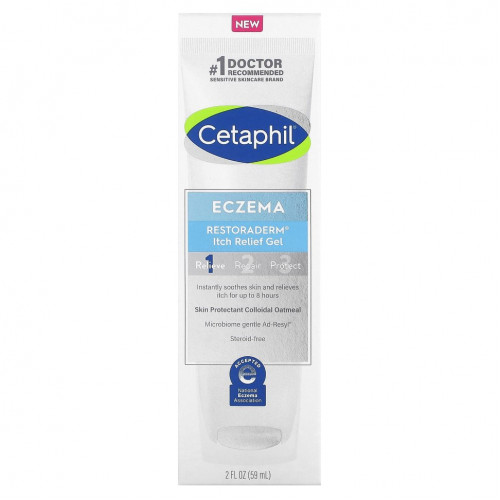 Cetaphil, Eczema, Restoraderm, гель для снятия зуда, 59 мл (2 жидк. Унции)