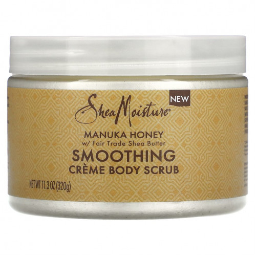 SheaMoisture, Manuka Honey, разглаживающий крем-скраб для тела, 320 г (11,3 унции)