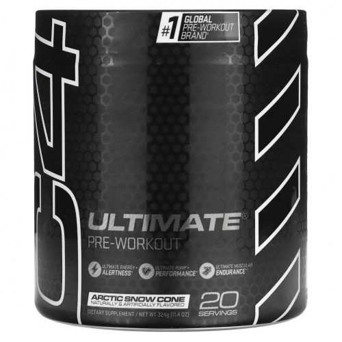 Cellucor, C4 Ultimate, перед тренировкой, Arctic Snow Cone, 324 г (11,4 унции)