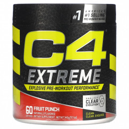 Cellucor, C4 Extreme, фруктовый пунш для повышения эффективности перед тренировкой, 342 г (12,1 унции)