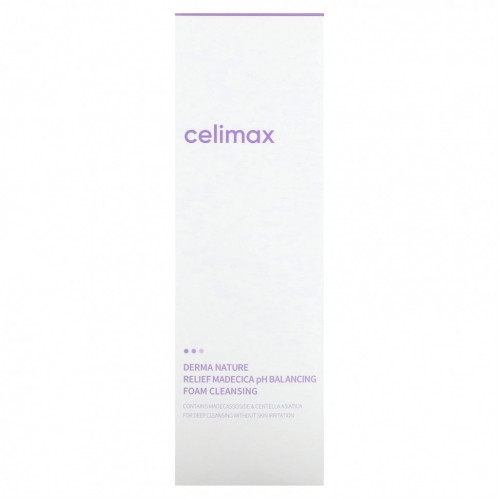 Celimax, Derma Nature Relief Madecica pH балансирующая пенка для умывания, 150 мл (5,07 жидк. Унции)