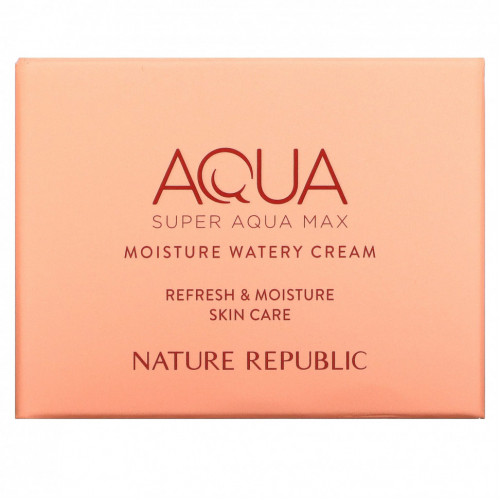 Nature Republic, Super Aqua Max, увлажняющий крем, 80 мл