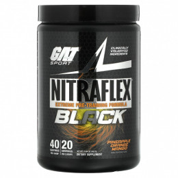 GAT, NITRAFLEX Black, ананас, апельсин и манго, 452 г (15,94 унции)