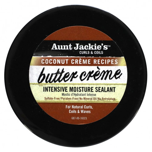 Aunt Jackie's Curls & Coils, Butter Creme, интенсивный увлажняющий герметик, 213 г (7,5 унции)