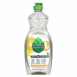 Seventh Generation, Dish Liquid, цедра клементина и лемонграсс, 561 мл (19 жидк. Унций)