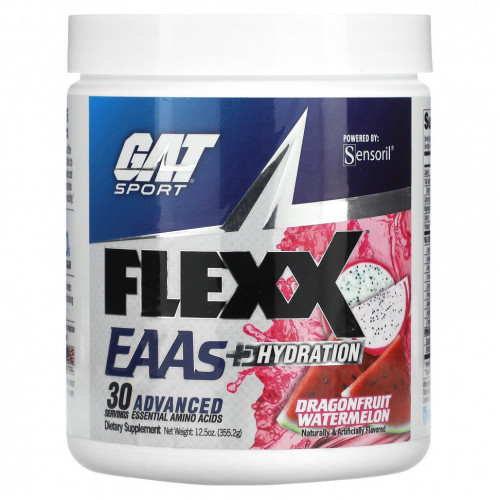 GAT, Flexx EAA + Hydration, арбуз из драконьего плода, 355,2 г (12,5 унции)