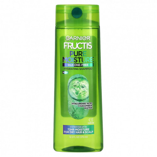 Garnier, Pure Moisture, увлажняющий шампунь, для сухих волос и кожи головы, 370 мл (12,5 жидк. Унции)