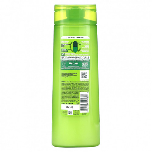 Garnier, Curl Nourish, увлажняющий шампунь, для всех типов локонов, 370 мл (12,5 жидк. Унции)