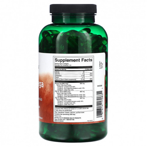 Swanson, Multi Omega 3-6-9`` 220 мягких таблеток