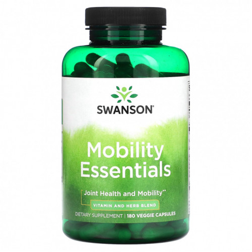 Swanson, Mobility Essentials, 180 растительных капсул