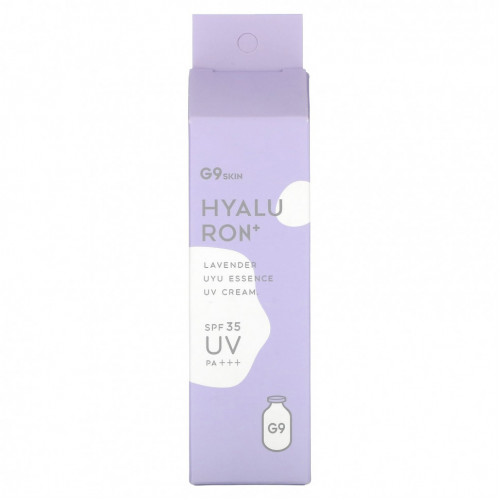 G9skin, Hyaluron + UYU Essence UV Cream, SPF 35 PA +++, лаванда`` 25 г