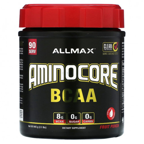 ALLMAX, AMINOCORE BCAA, фруктовый пунш, 945 г (2,1 фунта)