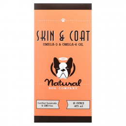 Natural Dog Company, Skin & Coat, масло омега-3 и омега-6, 473 мл (16 унций)