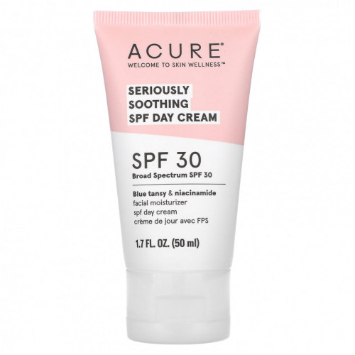 ACURE, Seriously Soothing, дневной крем с SPF, SPF 30, 50 мл (1,7 жидк. Унции)