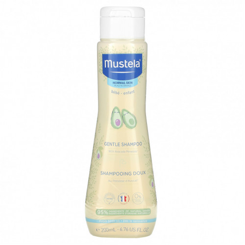 Mustela, Деликатный шампунь, для нормальной кожи, 200 мл (6,76 жидк. Унции)