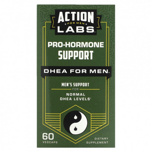 Action Labs, Pro-Hormone Support, ДГЭА для мужчин, 60 растительных капсул