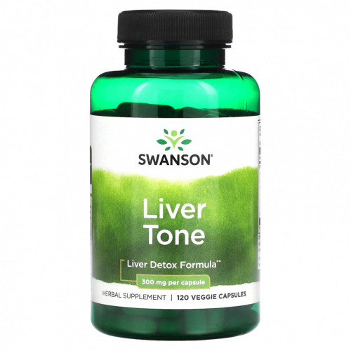 Swanson, Liver Tone, 300 мг, 120 растительных капсул