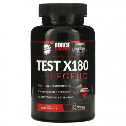 Force Factor, Test X180 Legend, усилитель тестостерона, 120 капсул