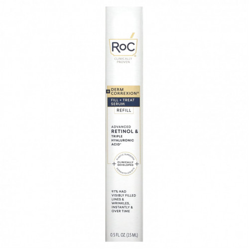 RoC, Derm Correxion, Fill + Treat Serum, Refill, 0.5 fl oz (15 ml)