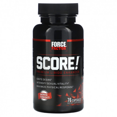 Force Factor, Score! Premium Libido Enhancer, 76 капсул