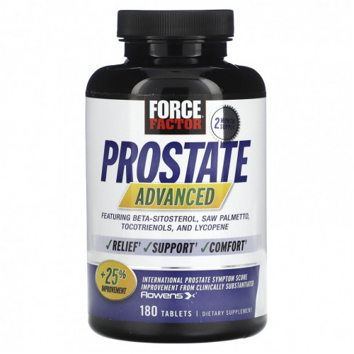 Force Factor, Prostate Advanced, 180 таблеток