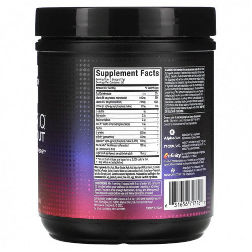 MuscleTech, EuphoriQ Pre-Workout, ледяной конус, 340 г (11,99 унции)