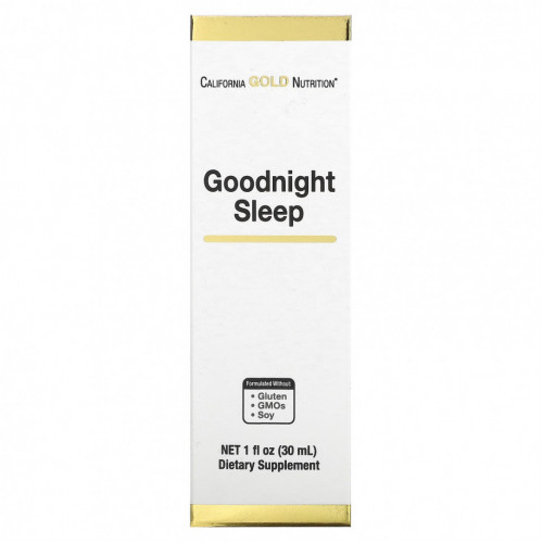 California Gold Nutrition, Goodnight Sleep, средство для спокойного сна, 30 мл (1 жидк. унция)