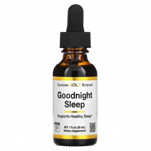 California Gold Nutrition, Goodnight Sleep, средство для спокойного сна, 30 мл (1 жидк. унция)