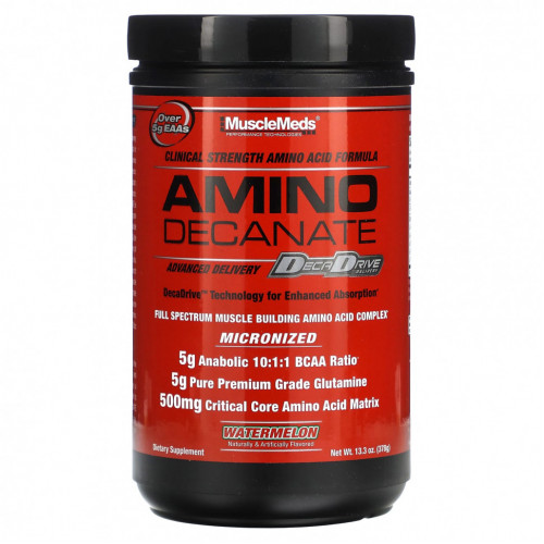 MuscleMeds, АМИНО ДЕКАНАТ, арбуз, 378 г (13,3 унции)