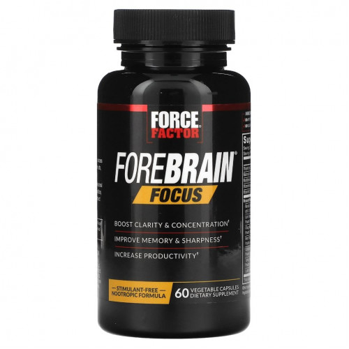 Force Factor, Forebrain Focus, 60 растительных капсул