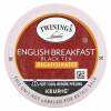 Twinings, Чистый черный чай, английский завтрак, без кофеина, 24 капсулы, по 3,2 г (0,11 унции)