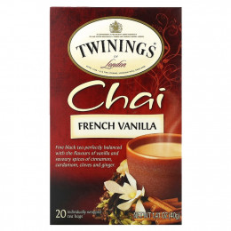 Twinings, Chai, французская ваниль, 20 чайных пакетиков, 40 г (1,41 унции)