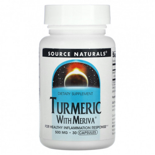 Source Naturals, Куркума с меривой, 500 мг, 30 капсул