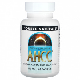 Source Naturals, AHCC, 500 мг, 60 капсул