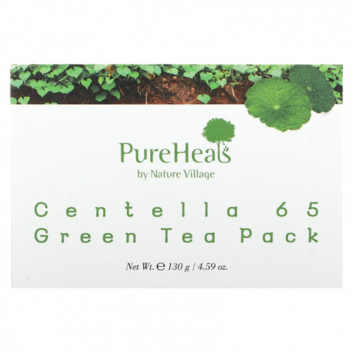 PureHeals, Centella 65 Green Tea Pack, 4.59 oz (130 g)